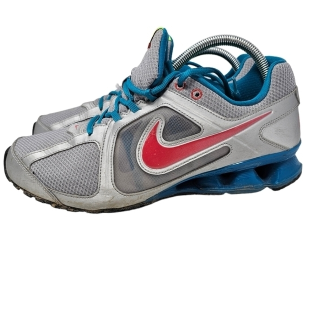 Nike Womens Reax Run 8 Running‎ Shoes Size 11 Gray Pink 599562-002 Mesh Low Top